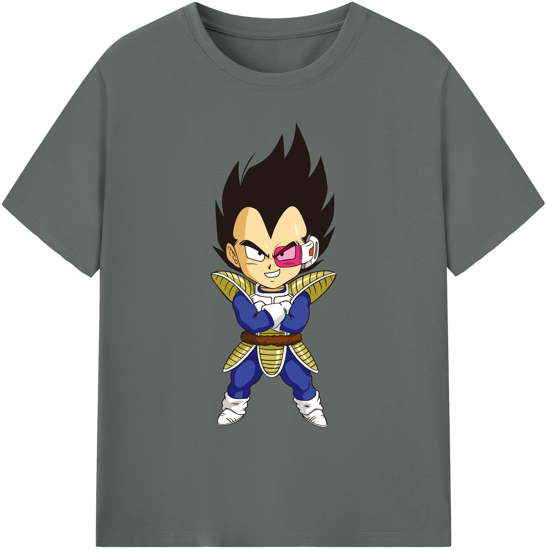 （画像用） ドラゴンボール ベジータ四世（Bejīta Yonsei）DRAGON BALL Vegeta IV 綿100％ メンズ半袖Tシャツ｜肌触りやわらか＆通気性